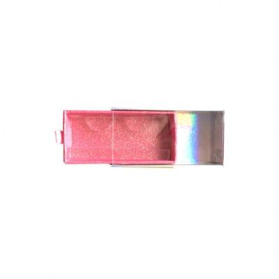 China High Quality Customized Natural Pretty Reusable Empty Magnetic Eyelash Pull Out Glitter Box for sale