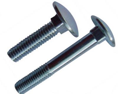 China Construction DIN603 Galvanized Carriage Bolt Nickel Plated Half Wire Carriage Bolt Fasteners China for sale