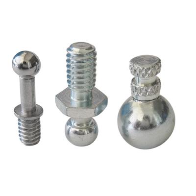 China Factory Price Galvanized Stainless Steel Spherical Head Stud Bolt Threaded Ball Joint Rod Bolt for sale