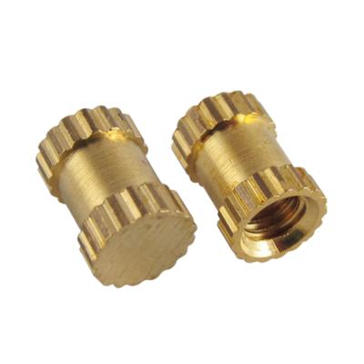 China Health Care M2 M4 M5 Nut Blind Hole Brass Copper Wood Insert Three Collar Knurling Nuts for sale