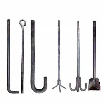 China Bulding Hot Dip Galvanized Foundation Bolt With Washer And Nut Anchor Bolt for sale