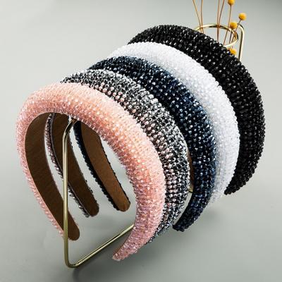 China Fashional Women's Crystal Headband Luxury Hairband For Lady Rhinestone Hair Accessories Bling Pretty Full for sale