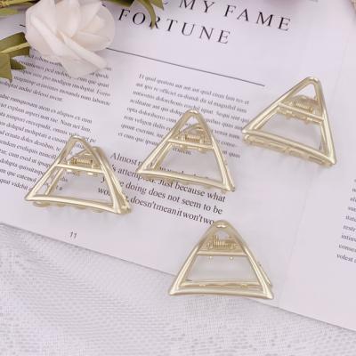 China Fashion Lady Summer Hair Decorate Clip Hair Clip Mini Geometric Metal Alloy Hair Claw Long for sale