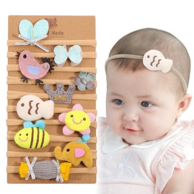 China Eco-Friendly Novelty Cartoon Eco-Friendly Novelty Baby Hair Accessories Children Kids Baby Headbands Set for sale