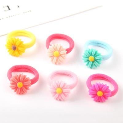 China A Mini Elastic Colorful Plastic Cartoon Rabbit Children Elastic Band Girls Ponytail Holder Hair Tie for sale