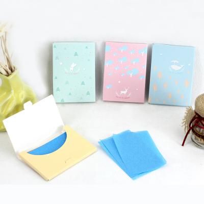 China Hot Selling Eco-friendly 50 Sheets Makeup Face Clean Oil Absorbing Paper Beauty Gifts for sale