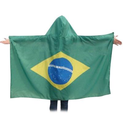 China With Sleeve Or With Hat Fast Delivery World Cup Brazil Corps Flags Portugal France Corps Flag Corps Flag Cape for sale