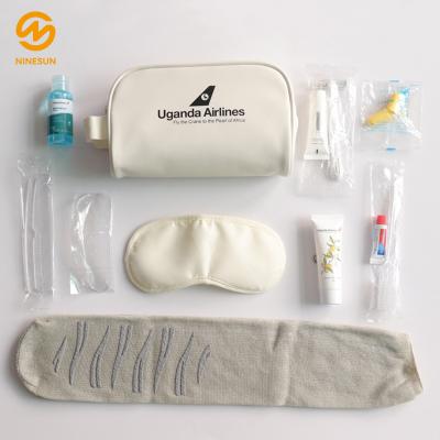 China Hot Sale Fashion Business Class Amenity Kit Customized Practical Travel Kit For Airline Passengers for sale