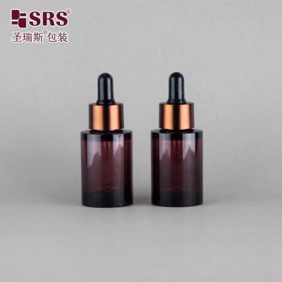 Chine Gouttelette en plastique sérum d' essence cosmétique soins de la peau PET de luxe 30 ml bouteille à vendre