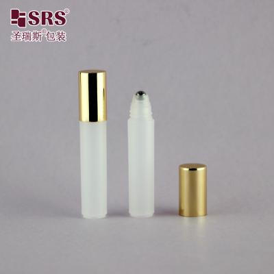 China 3ml Empty Cosmetic Factory Roller Steel Ball Eye Serum Sample Bottle Plastic for sale