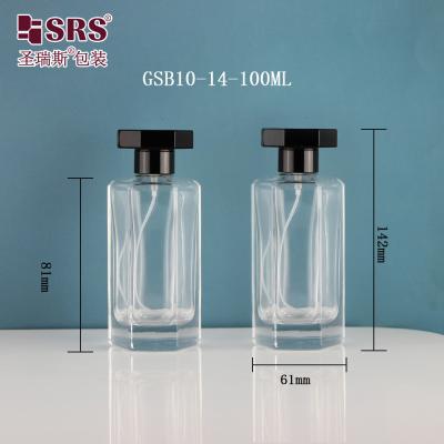 China Leerer Kosmetischer Parfüm Duftöl Feinschmelz Sprüher Glassprühflasche 100 ml zu verkaufen