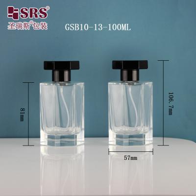 China Luxuriöse Elegante Durchsichtiges Glas Feine Nebel Parfüm Spray Flasche 100ml zu verkaufen