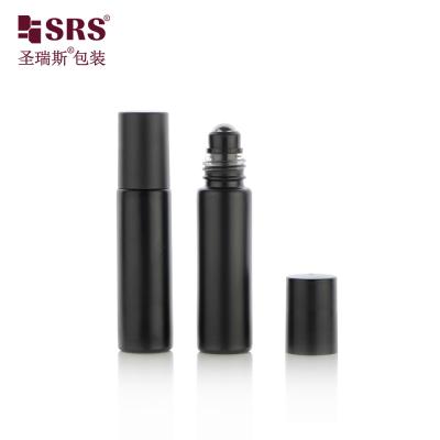 China Round Thick Wall Customization Elegant Perfume Massage Steel Ball Roll On Glass Bottle 10ml for sale