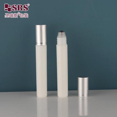 China Sample Empty PP Plastic Roll On Bottles Portable Travel Eye Serum Massage Applicator Outdoors Roller Ball Bottle 8ml for sale