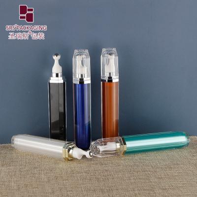 China 20 ml de suero para los ojos de masaje de rodillos de botellas de bolas de acero de lujo personalizado en una botella de aplicación en venta