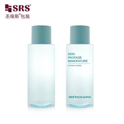 China 300ml Empty Skincare Toner Plastic Semi-Transparent Packaging PET Cosmetic Bottle for sale