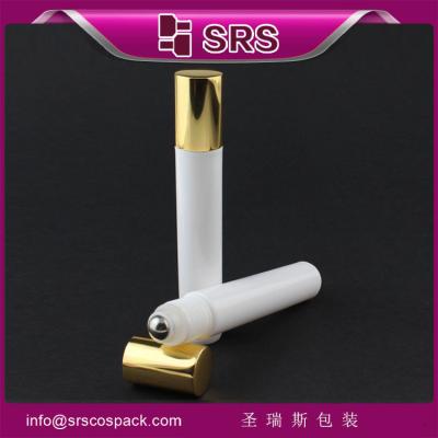 China Shengruisi packaging RPA-15ml plastic roll on bottle with aluminum cap for sale