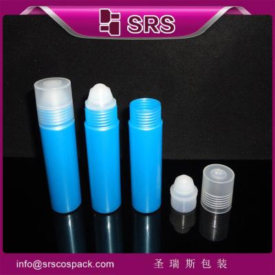 China SRS packaging supplier empty frost 16ml plastic deodorant roll on bottle with PP cap for sale