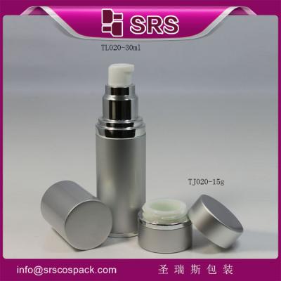 Chine Fabricant de SRS en gros de pot rond en aluminium et de bouteille de pulvérisation vide sans air pour les cosmétiques à vendre