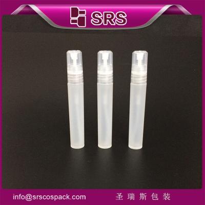 China SRS China Lieferant leere 8 ml Plastikflasche mit Sprühpumpe für Parfüm zu verkaufen