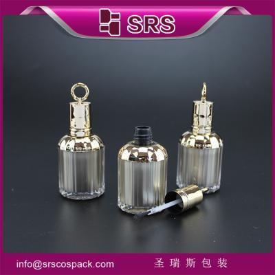 Chine SRS vente à chaud vide 8 ml bouteille en plastique en forme de cage à oiseaux gel pour ongles avec bouchon et pinceau à vendre