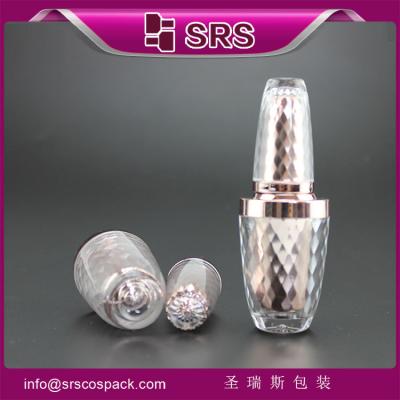 Chine SRS en gros de luxe mode vide haut de gamme 8 ml bouteille de vernis à ongles en plastique avec bouchon de pinceau à vendre