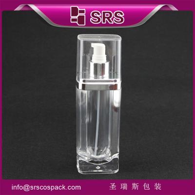 China L051 de forma cuadrada 15ml 30ml 60ml 120ml bomba de loción de botella limpia en venta