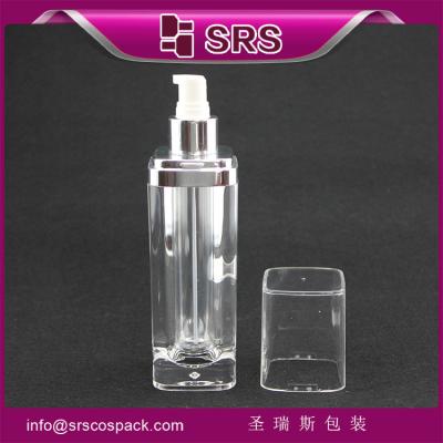 China square shape clear empty plastic paint container manufacturer in China for sale