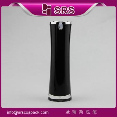 China Chinese cosmetic psckaging manufacturer special shape black skincare bottles for sale