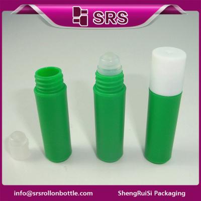 China cylinder plastic roll on bottle ,2ml empty roller ball bottle for sale