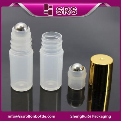 China Doorzichtige plastic rol op fles, 3 ml groothandel lege rol op fles Te koop