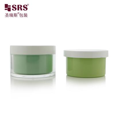 Chine Plastique vide pour soins de la peau Gel facial Emballage 50ml 100ml 120ml Luxe Crème à double paroi Jar Cosmétique à vendre