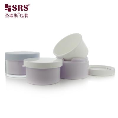 China Unieke ronde plastic cosmetische verpakkingscontainers 50 ml 100 ml 240 ml lege containers voor body scrub pot Te koop