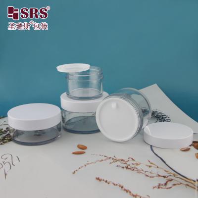 China 50g 80g 100g 120g 150g Empty Cosmetic Body Cream Container PET Plastic Jar for sale