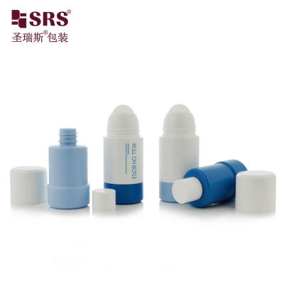 China PP PCR Recycled Material Replaceable Style Roller Deodorant Gel Roll On Plastic Bottle 50ml for sale