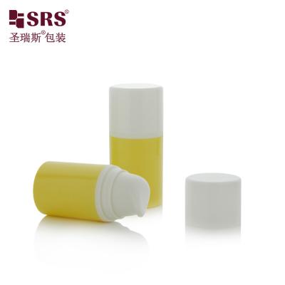 China 15ml 30ml Luxury White Glossy PP PCR Eco-friendly Lotion Pump Bottles Airless Bottle 50ml for sale