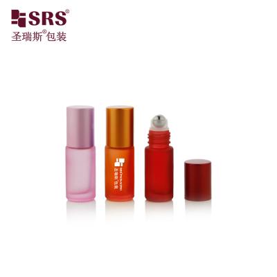 China 4ml 8ml 10ml Empty Cosmetic Packaging Essential Oil Roller Glass 5ml Roll On Bottle for sale