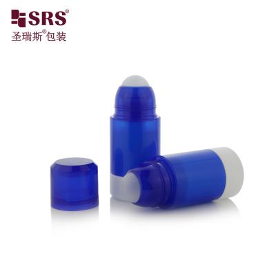 Chine 50 ml d' emballage cosmétique vide bouteilles à billes en acier à rouleaux rechargeables en bouteille à vendre