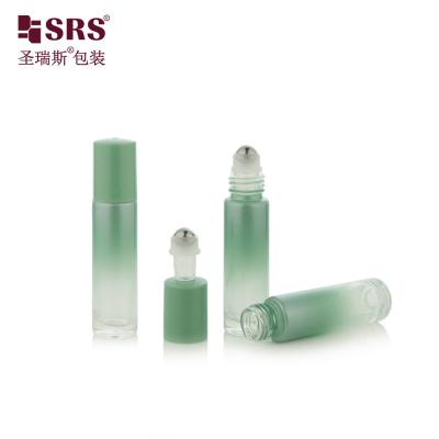 China 10ml Round Shape Empty Glass Bottle Packaging For Essential Oil Roll On Fragrance for sale