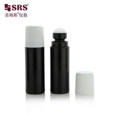 China 90ml 3 oz Empty Cosmetic Packaging Gel Roller Ball PP Recycled Material Deodorant Roll On Bottles for sale