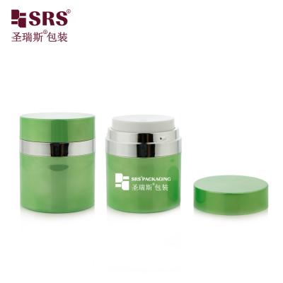 China 15ml 30ml 50ml Empty Cosmetic Packaging Airless Cream Jar Pump for sale