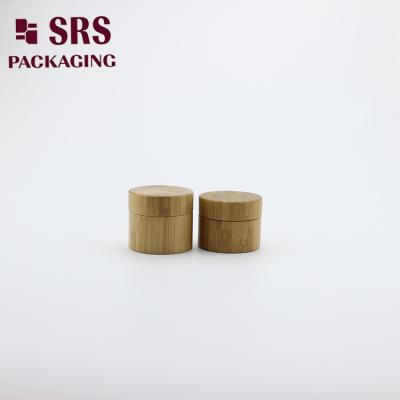 China SRS 20g luxury empty natural bamboo container with PP inner jar for sale