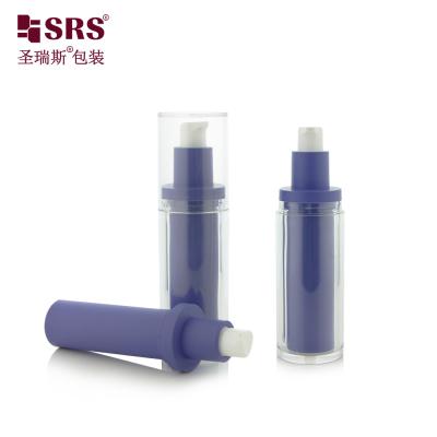 China 30 ml 1 oz leere, kundenspezifische PET-Injektionsflasche mit doppelter Wand, auswechselbare, luftlose Pump-Lotionflasche zu verkaufen