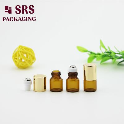 China 1ml travel size mini glass roller ball bottle empty for essential oil for sale