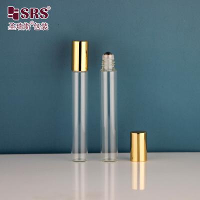 China BLP-10ML Stock samples Free for stock color samples Clear Glass Roller Ball Roll On Via Transparent for sale