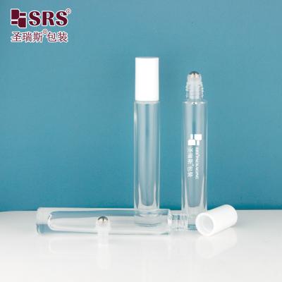 China GB1-10ML Luxury High End Thick Bottle Transparent Custom Color Available Glass Roller Ball Perfume Bottle No Leakage for sale