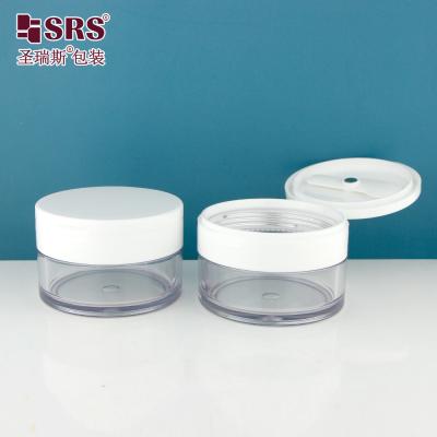 China PETG003 PETG Material Flip Cap Plastic Jar Customization Clear Transparent Container for Body Scrub for sale