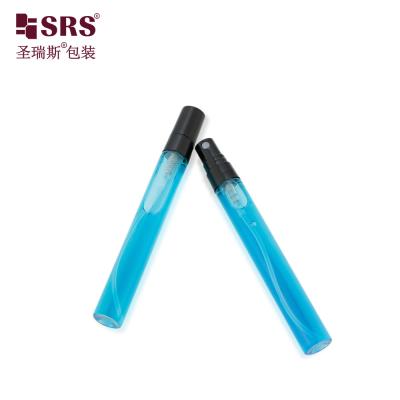 China BLPP-10ML tamaño de bolsillo Mini lindo diseño alto claro tubo de vidrio transparente botella de bomba de pulverización para perfume en venta