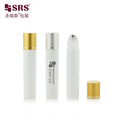 China RPA-35ML Matte Finished White Injection PP PCR reciclado Eco-friendly Roller Steel Ball Massage Serum Flask For Hair Serum à venda