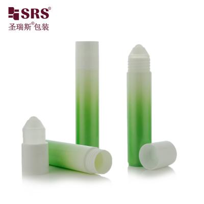 China RPP-35ML Round Shape PP PCR Plastic Roll On Small Ball Bottle For Cleaning Liquid Personal Care Packaging Applicator No Leakage for sale